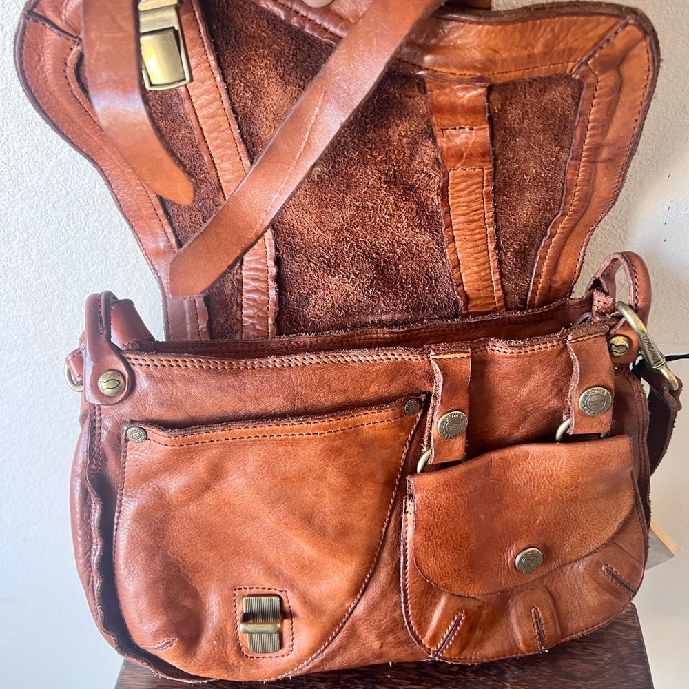 Campomaggi Brown Leather Shoulder Bag - Picture 5 of 9